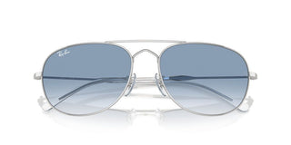 Ray-ban Rb 3735 Unisex Silver Pilot Sunglasses