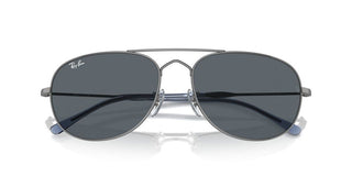 Ray-ban Rb 3735 Unisex Ruthenium Pilot Sunglasses