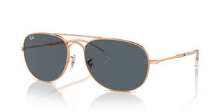 Ray-ban Rb 3735 Unisex Rose Gold Pilot Sunglasses