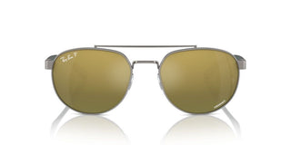 Ray-ban Rb 3736ch Unisex Ruthenium Pilot Sunglasses
