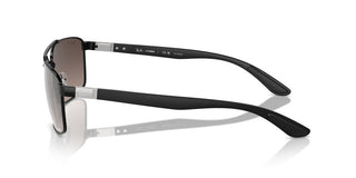 Ray-ban Rb 3737ch Unisex Black Squared Sunglasses