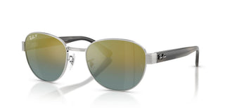 Ray-Ban RB 3766CH unisex Silver Sunglasses