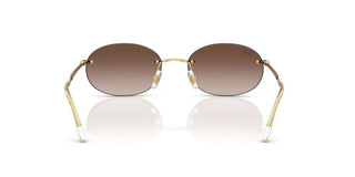 Ray-Ban RB 3767 unisex Gold Oval Sunglasses
