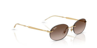 Ray-Ban RB 3767 unisex Gold Oval Sunglasses