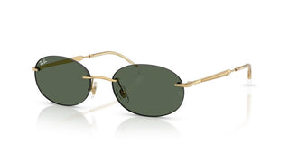 Ray-Ban RB 3767 unisex Gold Oval Sunglasses
