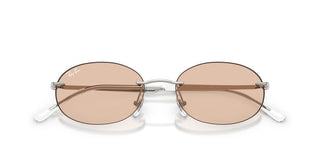 Ray-Ban RB 3767 unisex Silver Oval Sunglasses