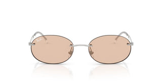 Ray-Ban RB 3767 unisex Silver Oval Sunglasses