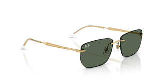 Ray-Ban RB 3768 unisex Gold Rectangle Sunglasses