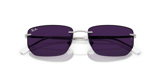 Ray-Ban RB 3768 unisex Silver Rectangle Sunglasses