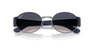 Ray-ban Rb 3770 Unisex Ruthenium Oval Sunglasses
