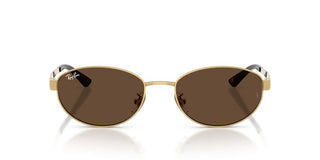 Ray-Ban RB 3774D unisex Gold Oval Sunglasses