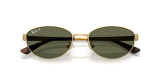 Ray-Ban RB 3774D unisex Gold Oval Sunglasses