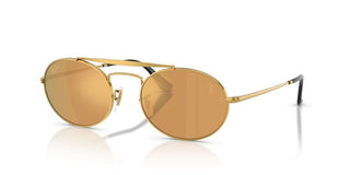 Ray-Ban RB 3775M unisex Gold Round Sunglasses