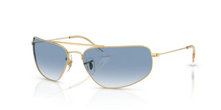 Ray-Ban RB 3780 unisex Gold Geometric Sunglasses