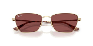 Ray-Ban RB 3783 unisex Gold Geometric Sunglasses