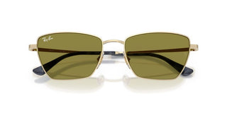 Ray-Ban RB 3783 unisex Gold Geometric Sunglasses