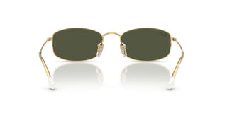 Ray-ban Rb 3832 Unisex Gold Rectangle Sunglasses