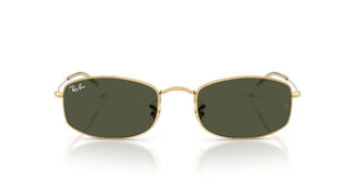 Ray-ban Rb 3832 Unisex Gold Rectangle Sunglasses