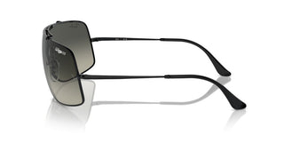 Ray-ban Rb 3897 Unisex Black Shield Sunglasses