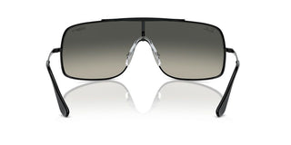 Ray-ban Rb 3897 Unisex Black Shield Sunglasses