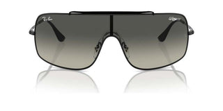 Ray-ban Rb 3897 Unisex Black Shield Sunglasses