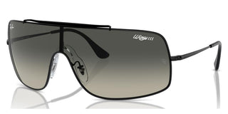 Ray-ban Rb 3897 Unisex Black Shield Sunglasses