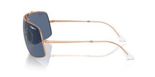 Ray-ban Rb 3897 Unisex Rose Gold Shield Sunglasses