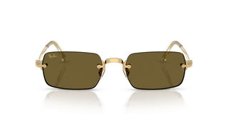 Ray-ban Rb 3928 Unisex Gold Rectangle Sunglasses