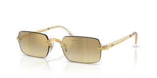Ray-Ban RB 3928 unisex Gold Rectangle Sunglasses