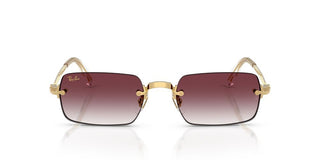 Ray-Ban RB 3928 unisex Gold Rectangle Sunglasses