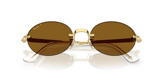 Ray-Ban RB 3929 unisex Gold Oval Sunglasses