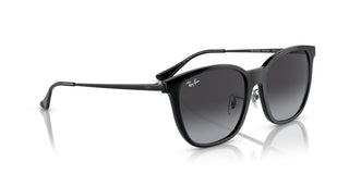 Ray-ban Rb 4333d Unisex Black Squared Sunglasses