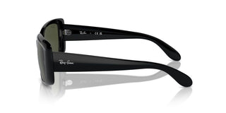 Ray-ban Rb 4389 Women Black Squared Sunglasses