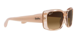 Ray-Ban RB 4389 women Brown Squared Sunglasses