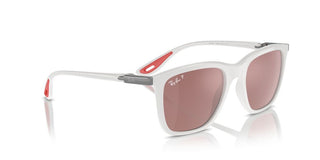 Ray-ban Rb 4433m Men White Squared Sunglasses