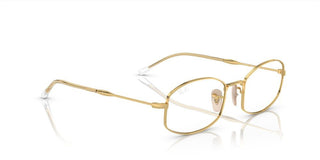 Ray-Ban RB 6510 unisex Gold Rectangle Eyeglasses