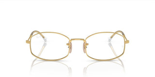 Ray-Ban RB 6510 unisex Gold Rectangle Eyeglasses