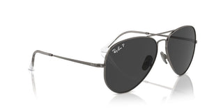 Ray-ban Rb 8089 Unisex Ruthenium Pilot Sunglasses