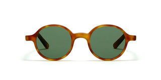 L.G.R REUNION men Havana Round Sunglasses