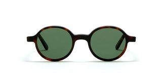 L.G.R REUNION men Havana Round Sunglasses