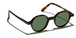 L.G.R REUNION men Havana Round Sunglasses