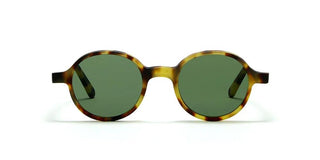 L.G.R REUNION men Havana Round Sunglasses