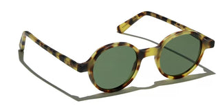 L.G.R REUNION men Havana Round Sunglasses