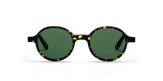 L.G.R REUNION men Havana Round Sunglasses