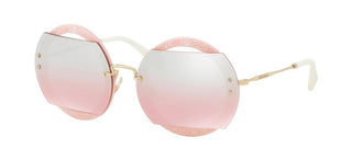 Miu Miu REVEAL EVOLUTION SMU06S women Pink Round Sunglasses
