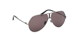 Tom Ford RICKIE-02 FT1281 unisex Ruthenium Pilot Sunglasses