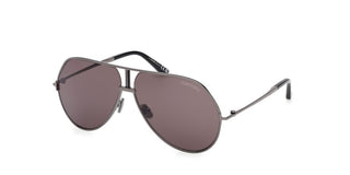 Tom Ford RICKIE-02 FT1281 unisex Ruthenium Pilot Sunglasses