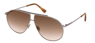 Tom Ford RILEY-02 FT 0825 unisex Ruthenium Pilot Sunglasses
