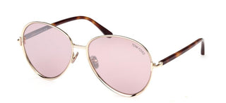 Tom Ford RIO FT 1028 women Gold Pilot Sunglasses