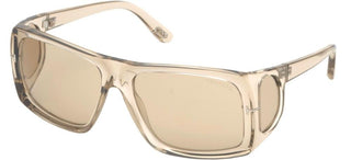 Tom Ford RIZZO FT 0730 men Brown Geometric Sunglasses